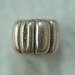 Pandora Authentic Sterling Silver Ribbed Spacer Charm